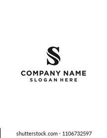 letter s logo design vector illustration template