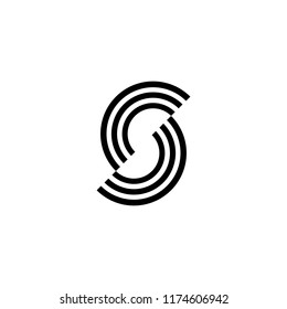 Letter S logo design vector 