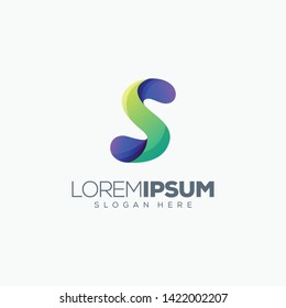 letter S logo. design vector illustration