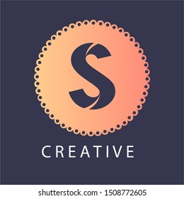letter S logo design vector icon template