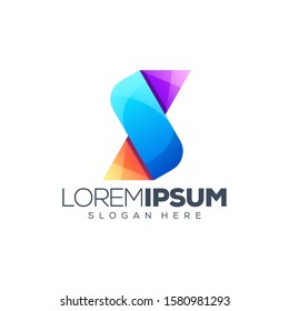 letter S logo design vector illustration