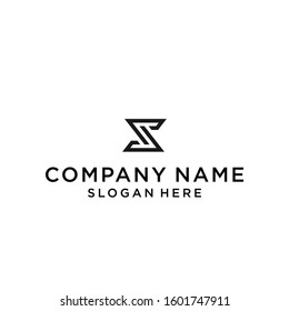 letter s logo design vector illustration template