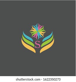 letter s logo design vector icon