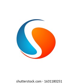 letter s logo design vector template