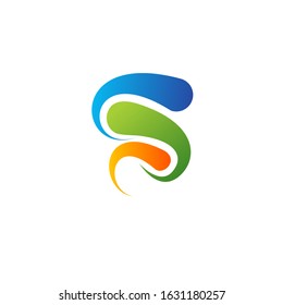 letter s logo design vector template