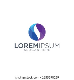 letter s logo design vector graphic
