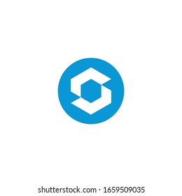 plantilla de icono del vector de diseño del logotipo de letra S