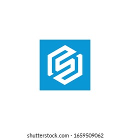 plantilla de icono del vector de diseño del logotipo de letra S