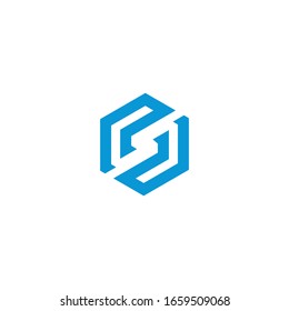 plantilla de icono del vector de diseño del logotipo de letra S