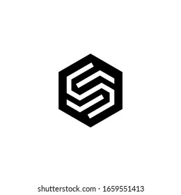 plantilla de icono del vector de diseño del logotipo de letra S