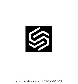 letter S logo design vector icon template