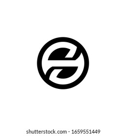 letter S logo design vector icon template