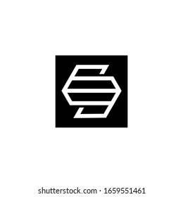 letter S logo design vector icon template
