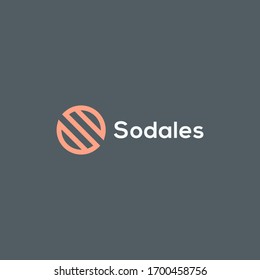 Plantilla vectorial de diseño de logotipo de letra S