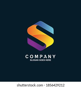 Letter s logo design in vector