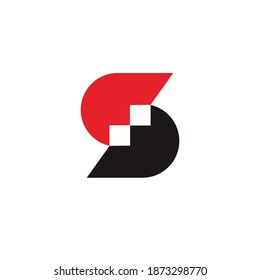 letter S logo design vector
