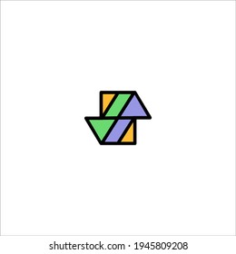 letter S logo design vector sign