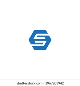 letter S logo design vector sign