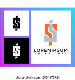 letter s logo design vector