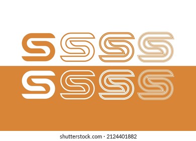 Letter S logo design vector icon symbol template