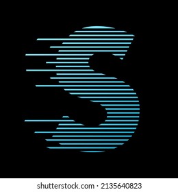 Letter S logo design vector template, fast speed technology moving, quick energy symbol. This logo is suitable for digital, techno.