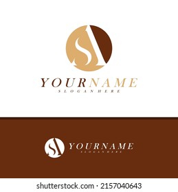Letter A S logo design vector, Creative A S logo concepts template illustration.