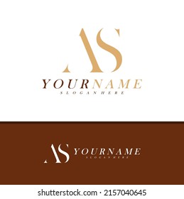 Letter A S Logo Design Vektor, Creative A S Logo Konzepte Vorlage Illustration.