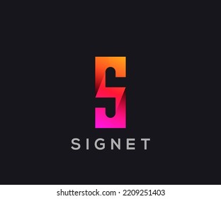 Letter S logo design vector, volt and modern logo design template.