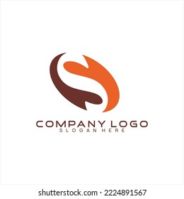 Letter S logo design. Letter S vector logo design with a unique wave concept.