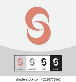 vector de diseño del logotipo de la letra S.
