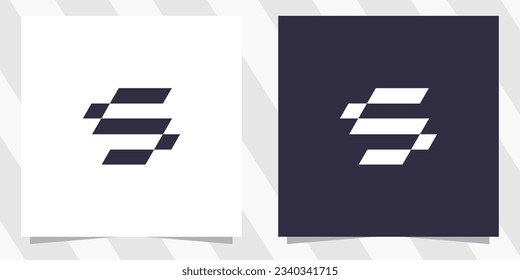 letter s logo design vector