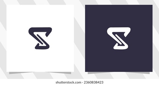 vector de diseño de logotipo de letra s