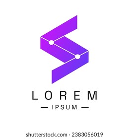 Logo-Design-Vektorgrafik von Buchstaben, einfach und elegant mit festen und professionellen Linien