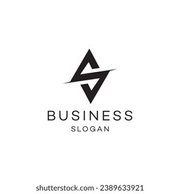Letter s logo design vector editable brand identity image