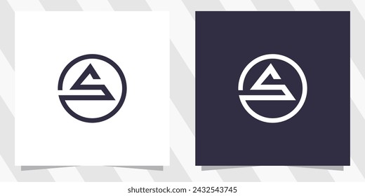 letter s logo design vector
