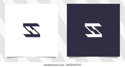 letter s logo design vector