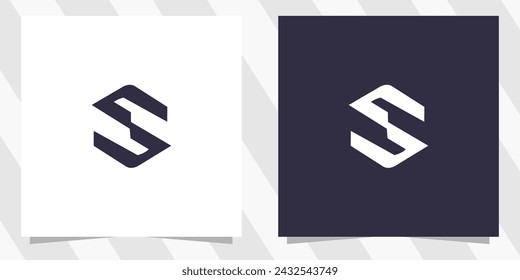 letter s logo design vector