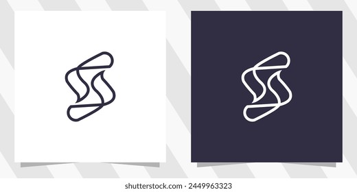 letter s logo design vector