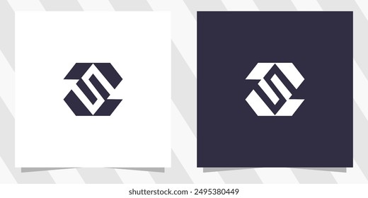 letter s logo design vector