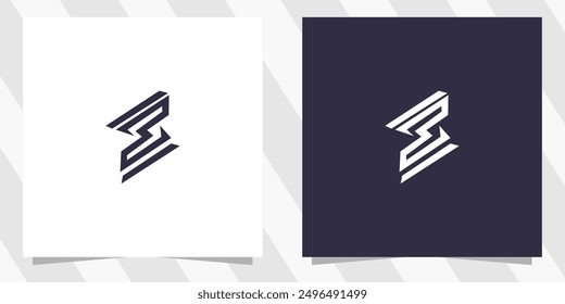 Vector de diseño de logotipo de letra S