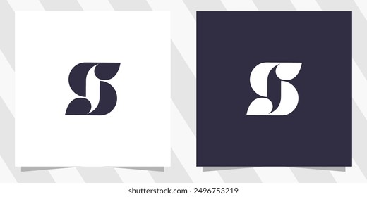 Letter s logo design vector