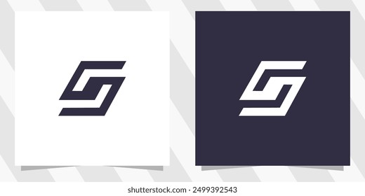 Letra s Vector de diseño de logotipo