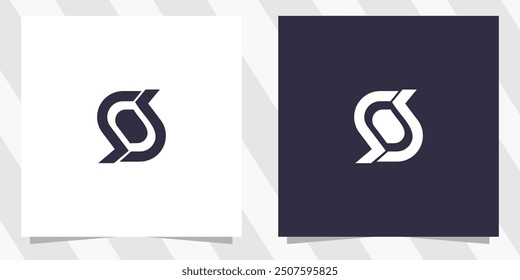 letter s logo design vector