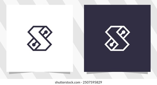 letter s logo design vector