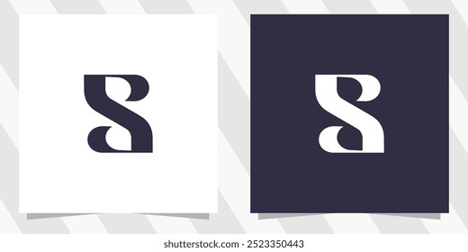Vector de diseño de logotipo de letra S