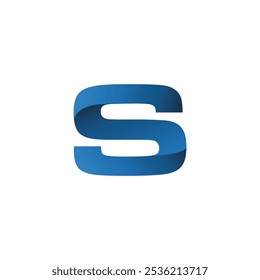 Letter S logo design vector template design for brand. Modern gradient s letter logo.Modern s letter logo with blue gradient. Logo modern huruf S warna gradasi biru.