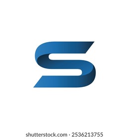 Letter S logo design vector template design for brand. Modern gradient s letter logo.Modern s letter logo with blue gradient. Logo modern huruf S warna gradasi biru.