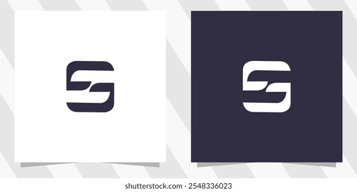 Vector de diseño de logotipo de letra S