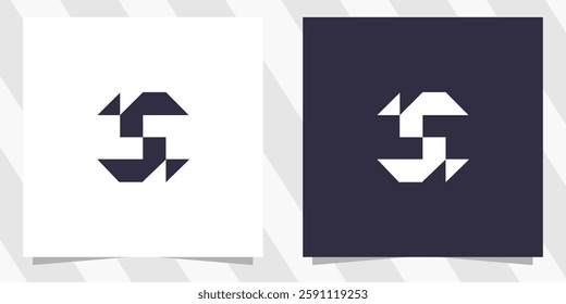 letter s logo design vector
