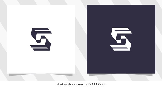 letter s logo design vector